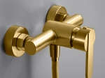 Mitigeur de douche or brossé offre un design épuré et moderne. Le flexible et le jet réglable vous permettent de cibler les zones à masser ou de vous détendre sous une pluie fine. GARANTIE 5 ANS, LIVRAISON OFFERTE 5 à 6 Jours